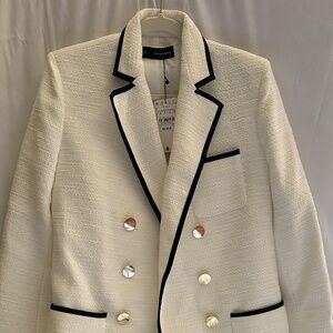 (Sfera) white tweed blazer